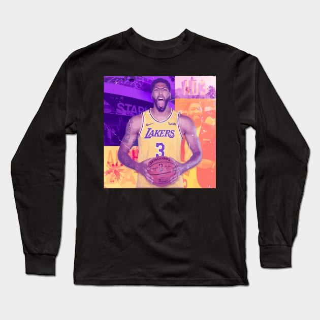 Anthony Davis Long Sleeve T-Shirt by telutiga